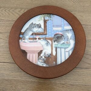 1988 Vintage Hamilton Collection Collector Cat Plate from "Country Kitties"